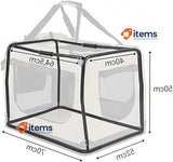 dibea Dog Transport Box Beige L lionto lionto Dog 70x52x50 cm 15 kg