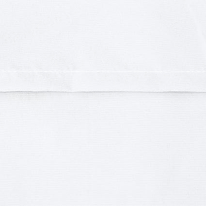 Amazon Basics Pillowcase, 2 Count, Bright White, 80 cm L x 50 cm W