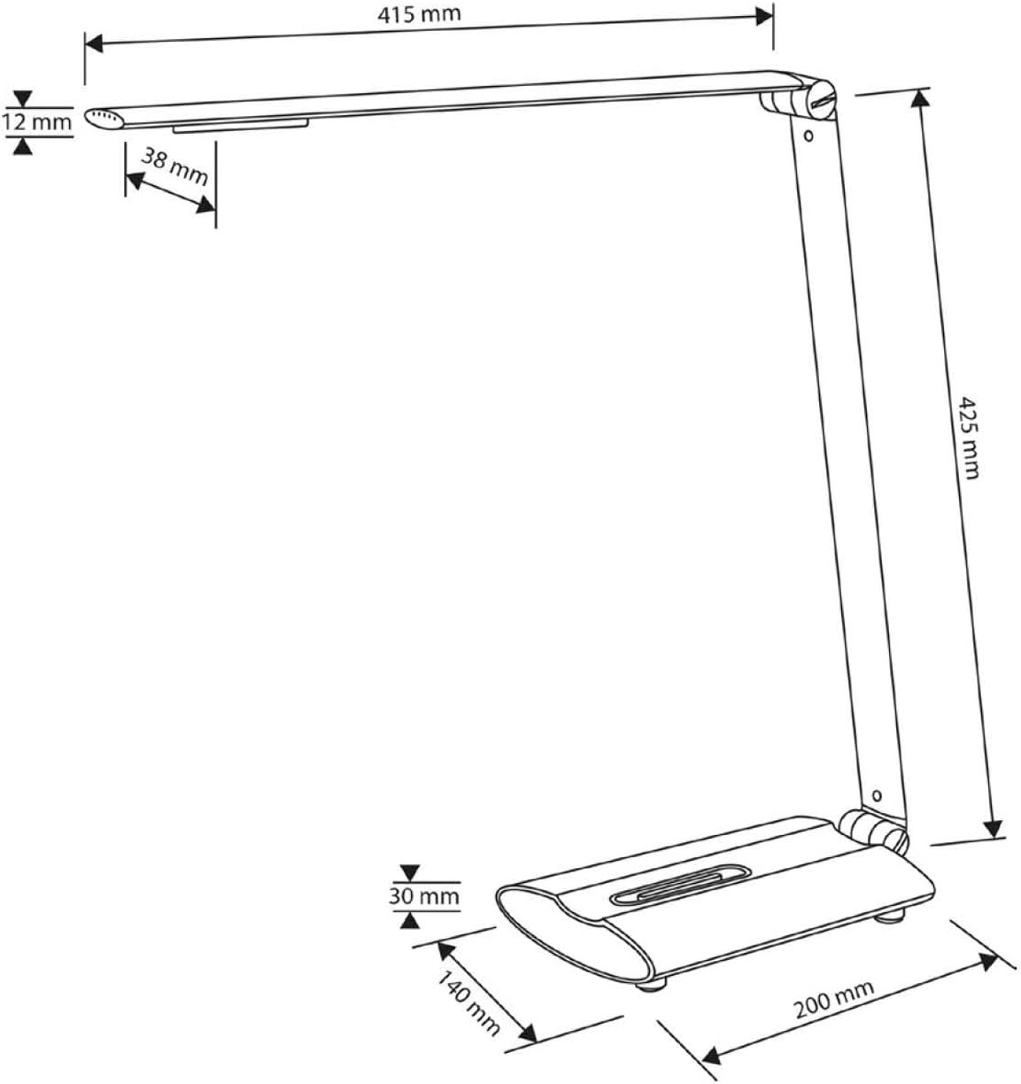 Alco LED Table Lamp Silver