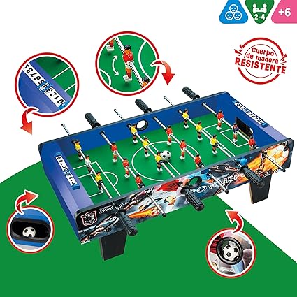 COLORBABY CB Games Foosball table, Resistant wooden body, 18 players (43312)