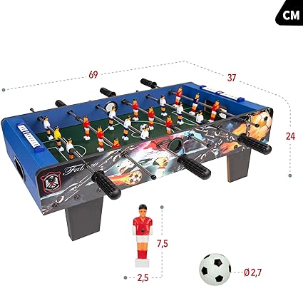 COLORBABY CB Games Foosball table, Resistant wooden body, 18 players (43312)