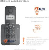 Gigaset A116 - Wireless Phone, Agenda 50 Contacts, Black French Version