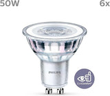 PHILIPS LED Classic Light Bulb 6 Pack [GU10 Spot] 4.6 W