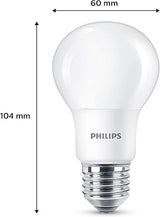 PHILIPS LED E27 Frosted Light Bulbs, 8 W (60 W) - Warm White, Pack of 6