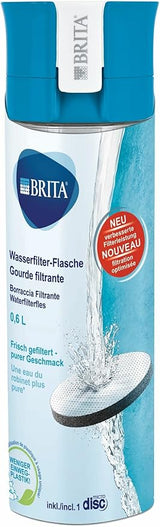 Brita Water Bottle 0.6l Water Filter Bottle - Blue