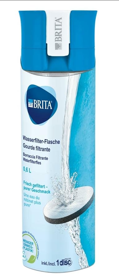 Brita Water Bottle 0.6l Water Filter Bottle - Blue