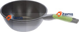 BRA Prior Wok, 24 cm, Cast Aluminium with Non-Stick Teflon, PFOA-Free, Induction