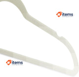Amazon Basics Slim Velvet Non-Slip Suit Hangers, 50 Pack, Ivory Color 50-Pack