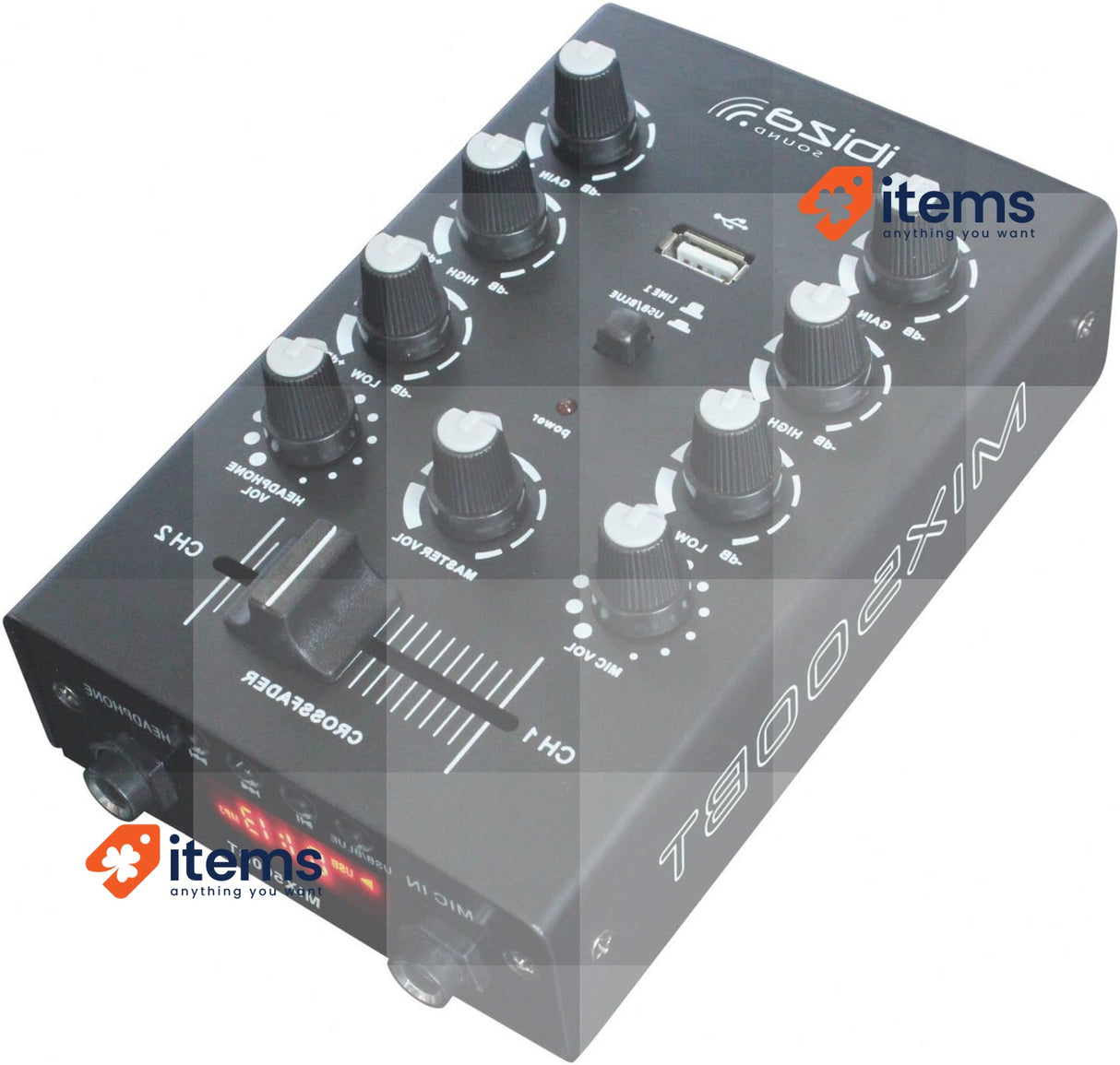 Ibiza DJ Mixer MIX500BT