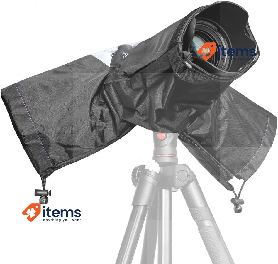 JZK Camera rain cover protector for DSLR SLR digital cameras + lens 32cm