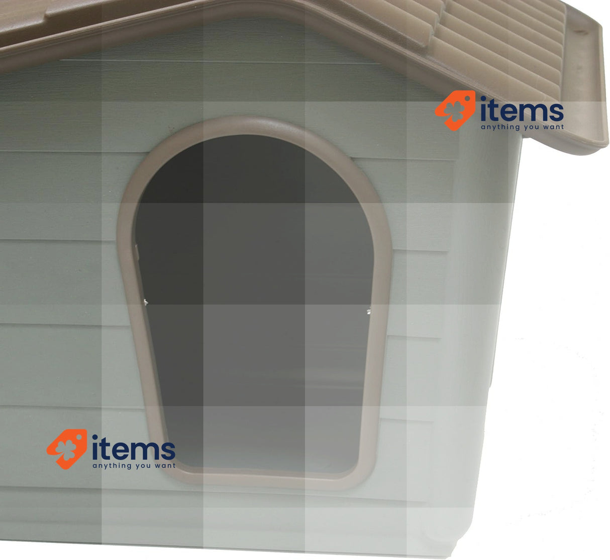 Croci Villa Kennel for dogs Brown 79x56x60 cm Recycled Removable Roof
