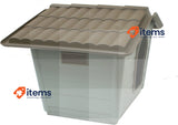 Croci Villa Kennel for dogs Brown 79x56x60 cm Recycled Removable Roof