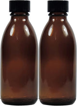 Viva Haushaltswaren Apothecary Brown Glass Bottle Including Writable Label