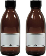 Viva Haushaltswaren Apothecary Brown Glass Bottle Including Writable Label