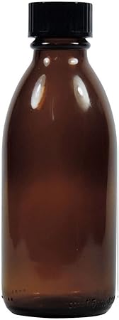 Viva Haushaltswaren Apothecary Brown Glass Bottle Including Writable Label