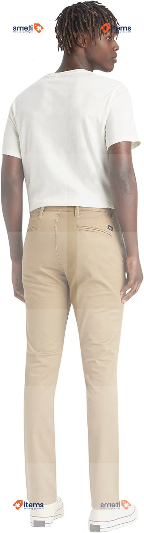 Dockers Men s Alpha Original Skinny Trousers, Size 32W/32L Khaki Dockers Men's