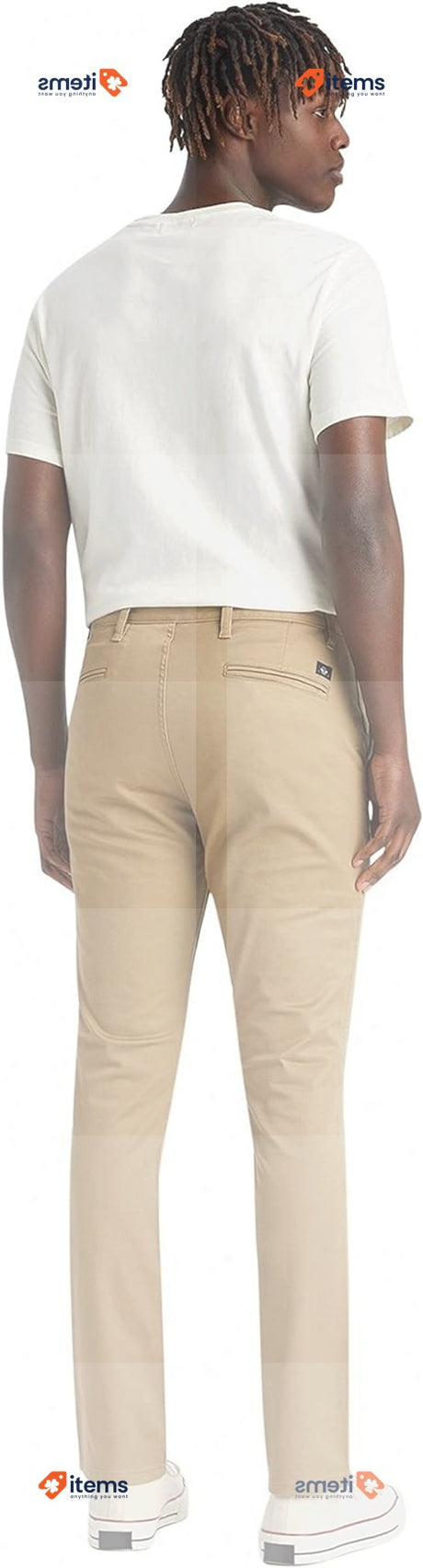 Dockers Men s Alpha Original Skinny Trousers, Size 32W/32L Khaki Dockers Men's