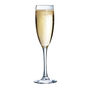 Arcoroc L1351 Arc Vina Champagne Flute, 190mL Capacity, Pack of 6