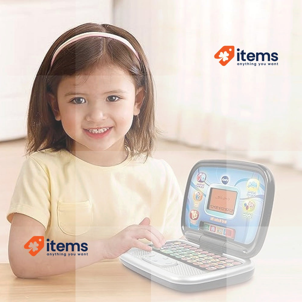 VTech - Ordi Genius Kid Black, Computer Kid with Retrolighted Screen