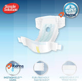 Simple Solution Disposable Dog Diapers for Female Dogs Size L Pack Of 12 Super