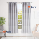 Amazon Basics Extendable Curtain Rod With Cap Finials - 91 To 183 Cm, Nickel