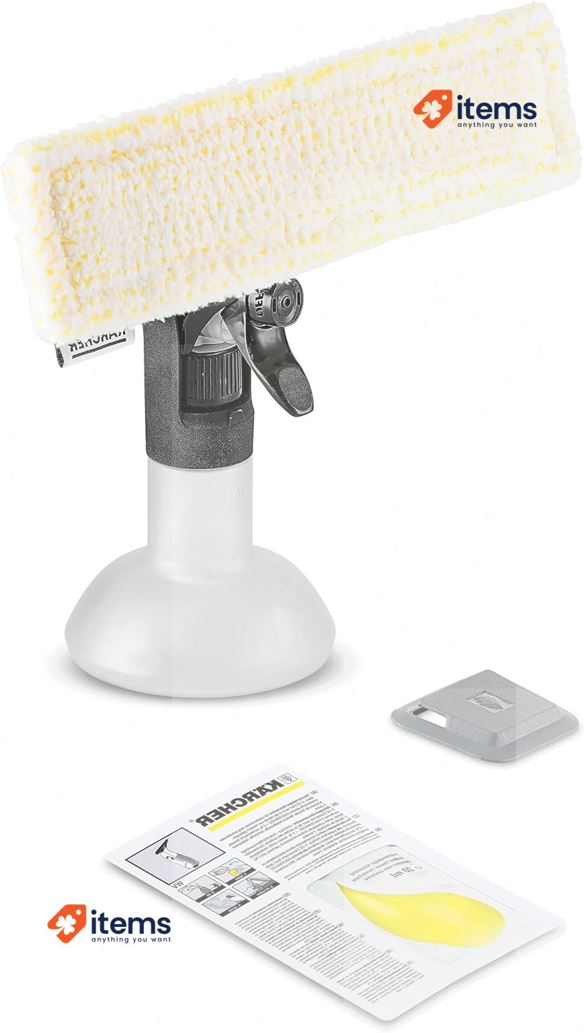 Kärcher 2.633-129.0 Window Vac Premium Spray Bottle Kit, Grey