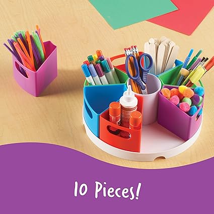 Learning Resources Create a Space Storage Center10 Piece set Organizer for Kids