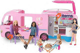 Barbie Camper Playset For Girls DreamCamper Toy Vehicle with Accessories, Pink