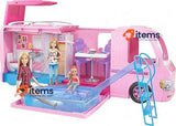 Barbie Camper Playset For Girls DreamCamper Toy Vehicle with Accessories, Pink