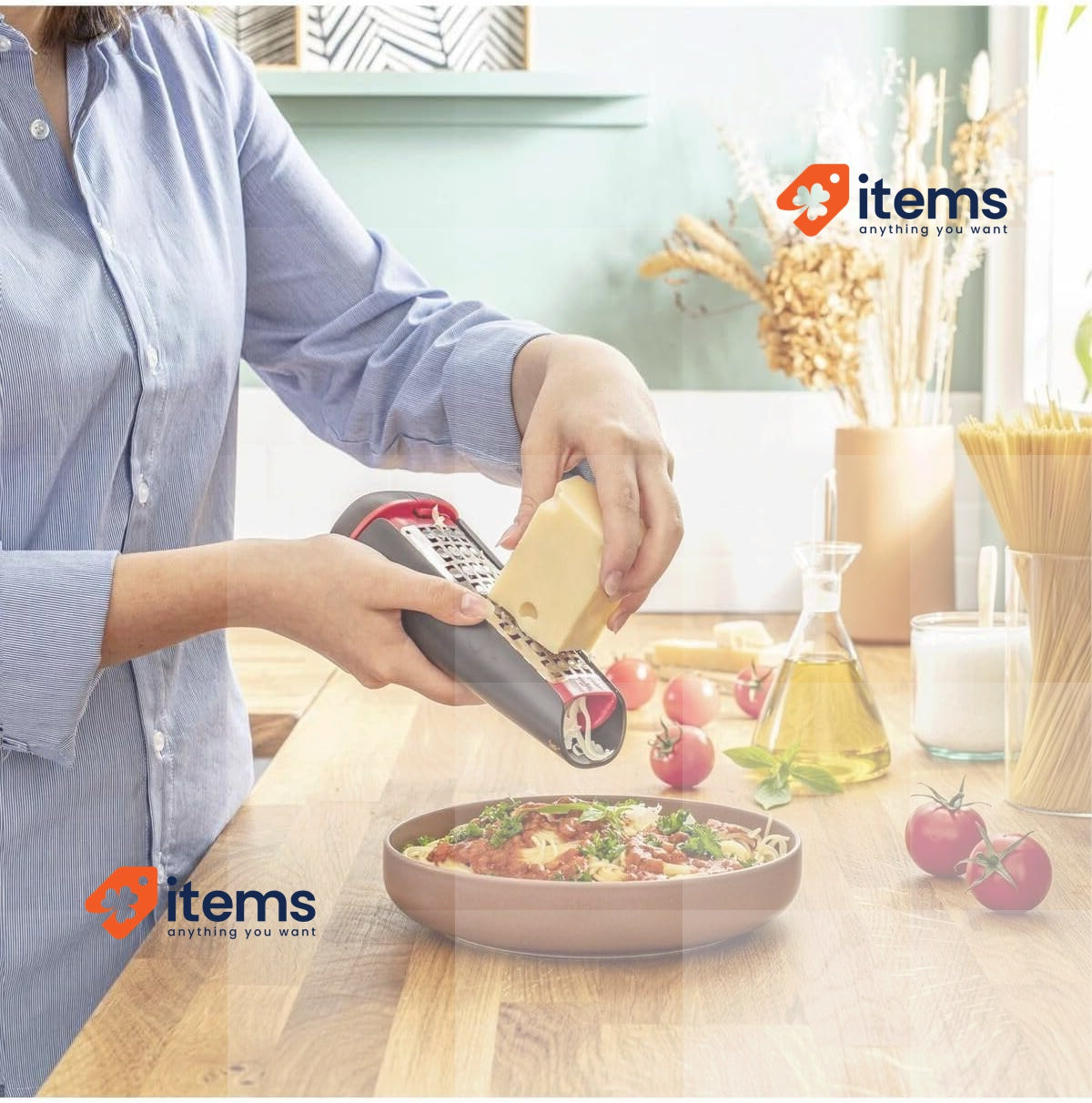 Tefal Ingenio Triangle Grater, Heat-Resistant Plastic, BPA-free, Easy To Clean