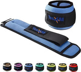 Yes4All Ankle Weights for Women, Men with Adjustable Strap, Leg Weights Blue