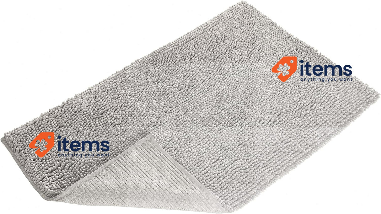Amazon Basics Non - Slip Bathroom Mat Chenille Microfiber Bath Cm 53 x 87 cm