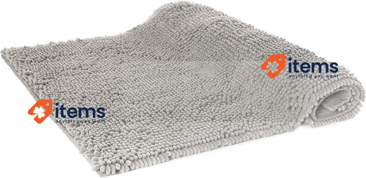Amazon Basics Non - Slip Bathroom Mat Chenille Microfiber Bath Cm 53 x 87 cm