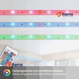 BRILONER Leuchten – 3 m LED Strip, Dimmable 12 Watt, White