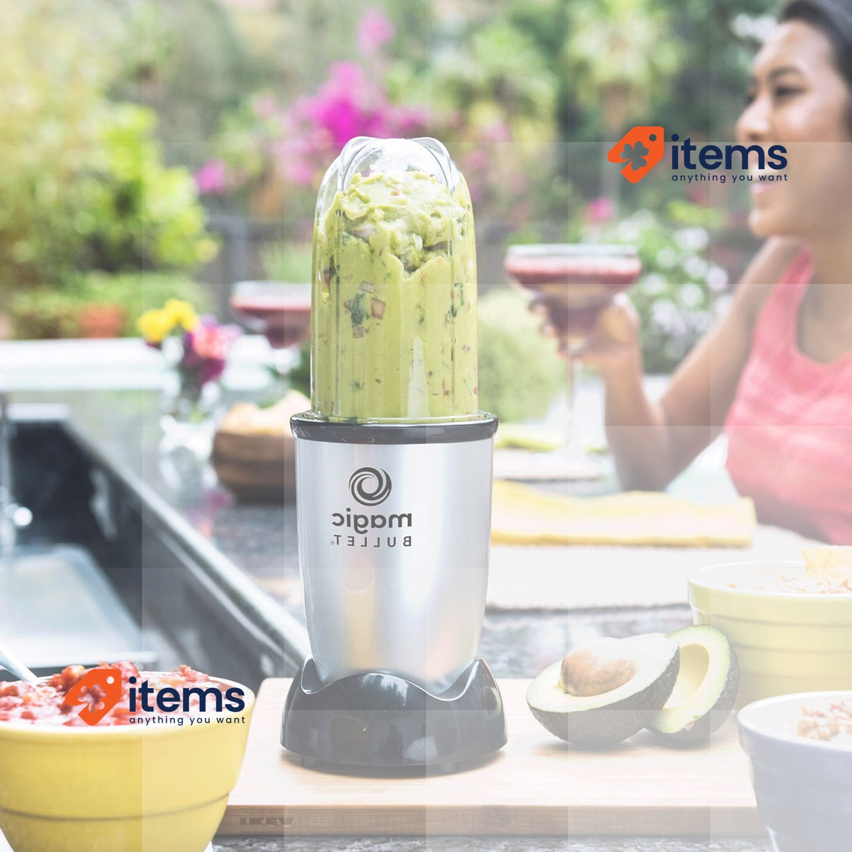 nutribullet Magic Bullet Mini, Electric Blender, Basic Pack 3 Pieces,