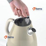 Ariete Vintage Electric Kettle: 1.7L, 2000W, Stainless Beige Colour ARI-2869-BG