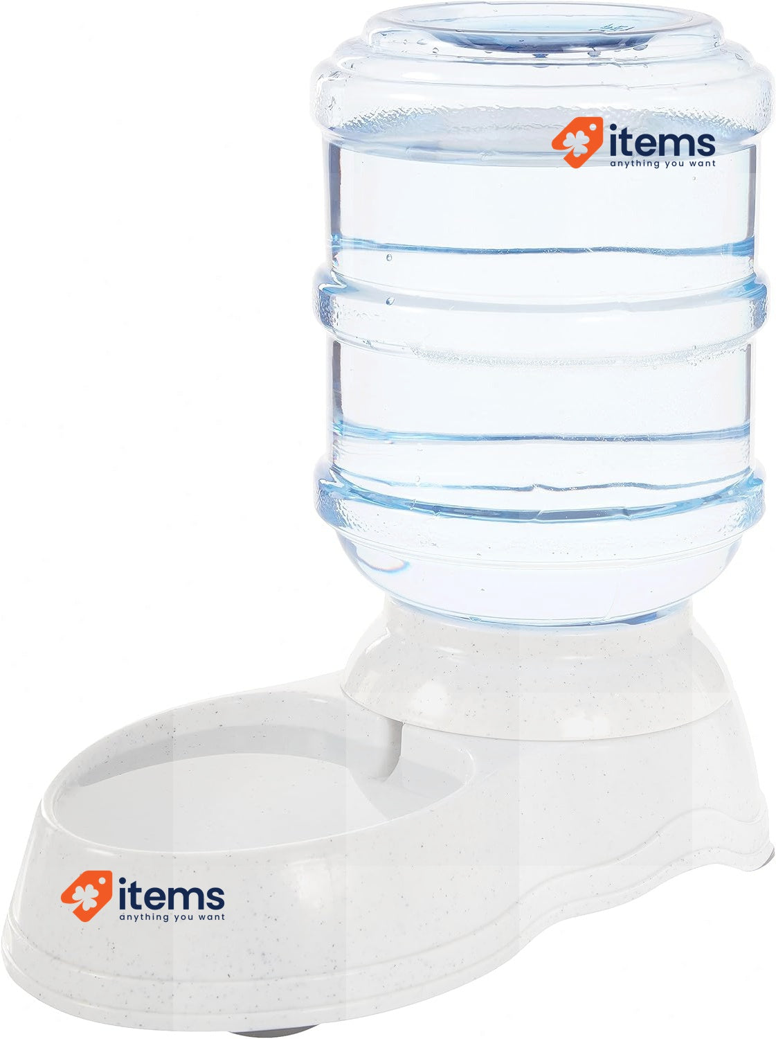 Amazon Basics Dog and Cat Water Feeder, Small, 1 Gallons 3.8l Transparent