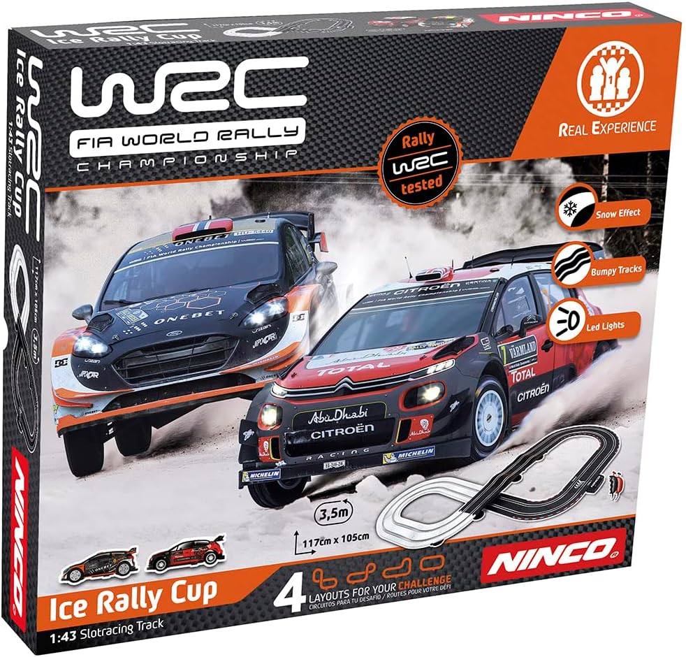 WRC 91000.0 Citroen Ice Rallye Cup 1:43 Scale Slot Circuit with Two Cars includ