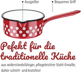 GSW Stahlwaren GmbH 7 Piece Enamel Cookware Set, Red, 30 x 30 x 30 cm