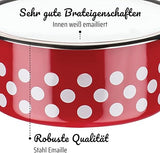 GSW Stahlwaren GmbH 7 Piece Enamel Cookware Set, Red, 30 x 30 x 30 cm