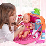 Nenuco Always Play with Me Baby Doll with Travel Bag 2 in 1, Baby Accessories