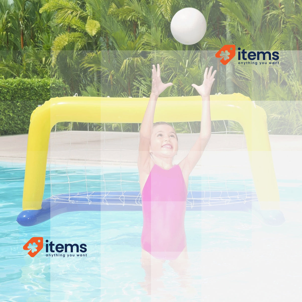BESTWAY - Portería Hinchable Water Polo 66 x 137 cm Bestway Water Swimming Pool