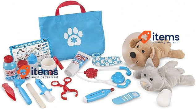 Melissa & Doug Pet Vet Play Set For Girls & Boys Multicolor