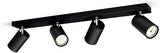 Philips LED Kosipo, Lamp, 4 Light Points, Attack GU10, 10W, Black