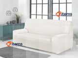 Martina Home Tunez Elastic Sofa Cover, Fabric, 3-Seater, Ivory 220 cm 170