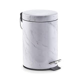 Zeller 18207 Pedal Bin with Metal Decoration, 16.8 X 16.8 X 26 cm