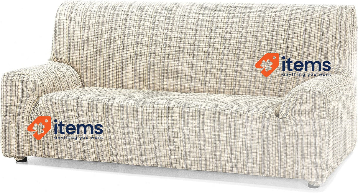 Martina Home 3 Seater Sofa Cover, Texture, Beige, Three Seats 240 cm Mejico 180