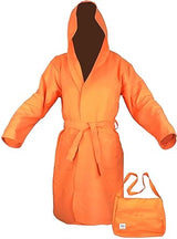 Tex family PODDY Technical Bathrobe in Orange Microfiber XL