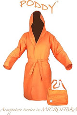 Tex family PODDY Technical Bathrobe in Orange Microfiber XL