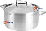 Lacor 45028 Casserole with Lid Foodie 28X12,5 Cm Stainless Steel
 Silver